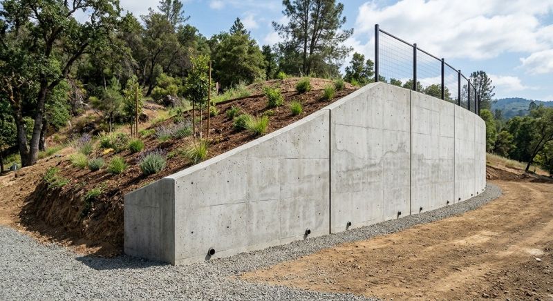 Concrete Wall Installation project example
